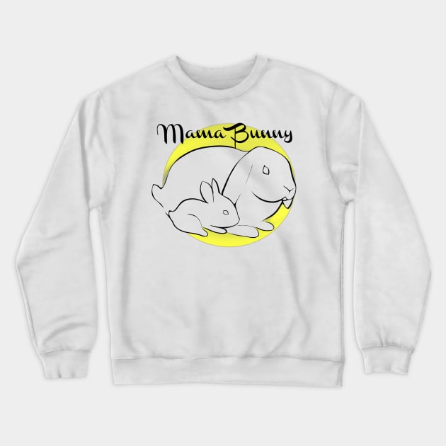 Mama Bunny Crewneck Sweatshirt by Art by Eric William.s